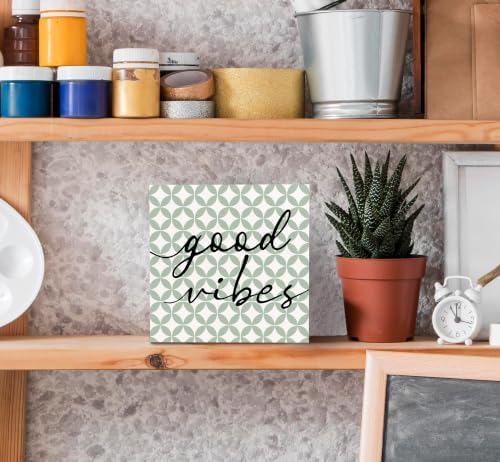 SRADMO Rustic Minimalist Inspirational Wood Box Sign Desk Decor - Image 4