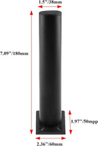 Set of 4 Furniture Legs 7 Inch, Adjustable Aluminum Alloy Cabinet Legs - Image 3