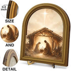 Christmas Decor Vintage Jesus Nativity Wall Art Sign Table Decor - Image 3