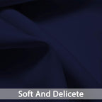 Yakamok Room Darkening Curtains 52x45 inch Length Navy Blue-Living Room | 2 - Image 4