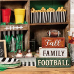 4 Pcs Football Decor, Wooden Autumn Fall Decorations for Home - Image 6