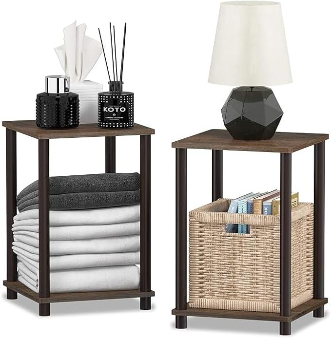 HomeStock Side End Table Set of 2 - Image 8