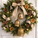 Rowfad Christmas Bells for Decoration, Hanging Gold Cow Bells with Rope - Image 2