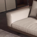 Italian Luxury Simple Leather Sofa, Solid Wood Frame, Spacious and Soft Sofa - Image 9