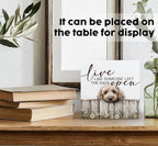 Goldendoodle Wooden Box Sign, Rustic Farmhouse Live Like Someone Left the Gate Open Signs for Home Decor,Farm Dog Office Kitchen Bedroom Decor,Goldendoodle Gifts for Kids Women Men,6x6 - Image 3