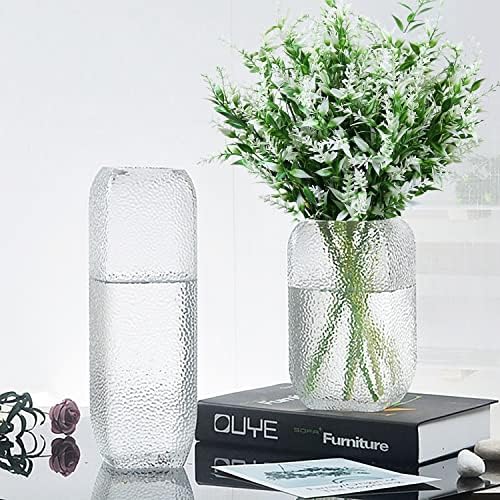 XLFAQXM 8 Pack Artificial Plants Flowers Grass Shrubs No Fade Faux Plastic Flowers Outdoor for Vases Farmhouse Garden Porch Patio Office Indoor Wedding Decoration Greenery Fake Plants (5#White) - Image 4