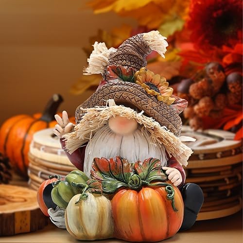 Hodao Fall Thanksgiving Pumpkin Gnomes Decorations for Home, Fall Decor - Image 6