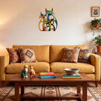 Wesiti Metal Cat Wall Art Decor Colorful Sculptures Mid Century 13.78x11 - Image 5