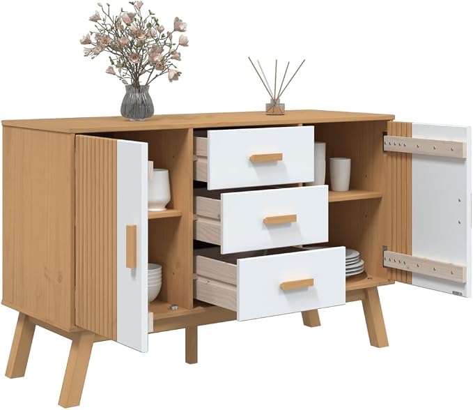 Scandinavian Sideboard with Drawers and Doors - Image 6