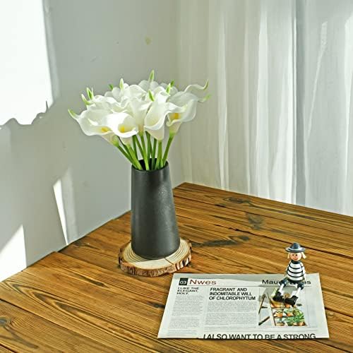 ONLY ART Artificial White Calla Lily 20pcs – 13.5" PU Faux Flowers with Flexible Stems, Soft Texture, for New Year and Valentine's Day Home, Wedding & DIY Decor - Image 4