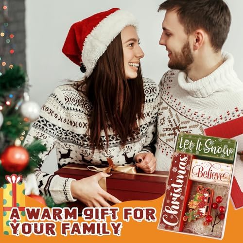 Moucuny 4 Pcs Christmas Sled Table Decorations - Image 4