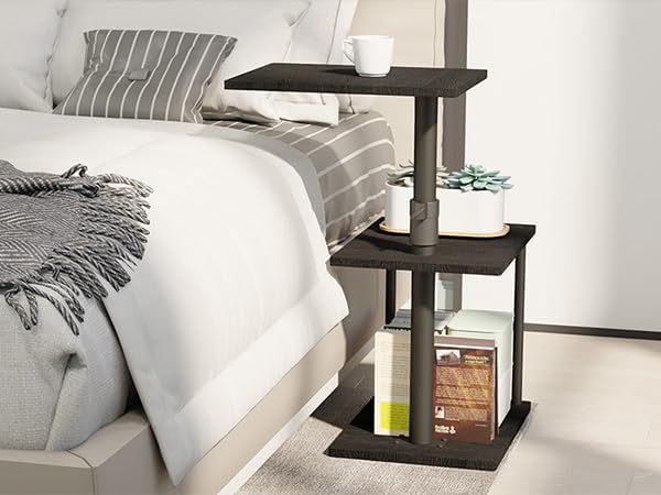 Faesun Swivel Side Table for Couch Arm, Adjustable C End Table for Recliner or - Image 9