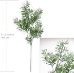 Artificial Plants Fake Plant Simulation Bamboo Leaf Tall 31 Inch, Faux Reed Plastic Leaves Faux Greenery Bushes Flexible Branches Stems for Indoor Outdoor Decor Wedding Party DIY Decoration - 2 Pack - Image 4