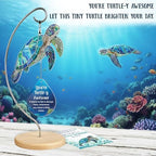 Sea Turtle Christmas Birthday Gifts for Women Men Grandkids - Stocking Stuffers for Teen - Inspirational Stuff Things - Beach Gifts for Mom, Grandma, Daughter, Friendship Presents - Turtle Desk Decor - Image 6