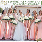 Zeyune 12 Bunches Wedding Bridesmaids Bouquets 144 Heads 7 Inch Artificial Rose Bouquets Silk Fake Flower Bulk with Stems for Proposal Anniversary Bridal Shower Home Party Decor(White) - Image 5