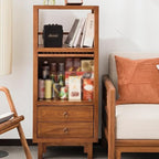 ENGENDER Couch Side Table Chinese Style Wooden Sofa Side Table TV Cabinet - Image 4