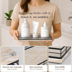 Bathroom Tray for Counter Top Organizer, Ash Wood Vanity Tray - Image 5