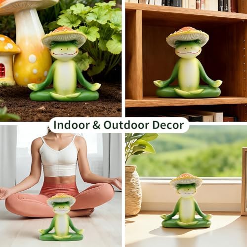 Mushroom Decor, Cute Resin Mushroom Statue, Home Garden Decor - Image 6