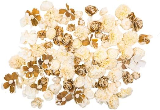 Sola Wood Flowers Mini Random Assortment - 150 pcs, Artificial Flowers for Decoration, Flower Bouquets, Centerpieces and DIY Home Decor by SolaWoodFlowers