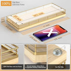 Wooden Decorative Tray, Oak 11.2" L Kitchen Countertop Soap Sponge Holder for Dresser Perfume Tray Jewelry Candle Nightstand Table Centerpieces for Dining Room Decor Natural - Image 2