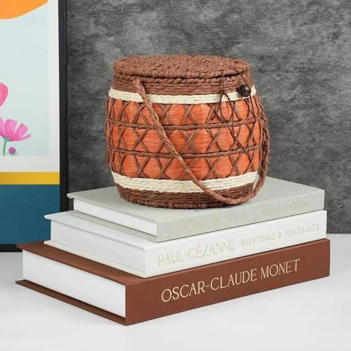 Decorative Books for Home Decor, Set of 3 Linen Fake Books, Brown - Image 6