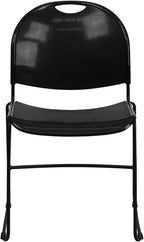 Flash Furniture HERCULES Series 880 lb. Capacity Black Ultra-Compact Stack Chair - Image 6