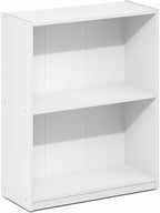 Furinno Gruen Book Shelf, 2-Tier Small Bookshelf, Bookcase - Image 6