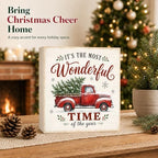 Christmas Decorations It's the Most Wonderful Time of the Year Wood Sign - Image 2