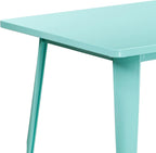 Flash Furniture Charis Commercial Grade 31.5" x 63" Rectangular Mint Green - Image 5