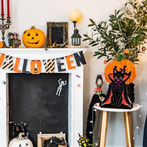 Black Cat Halloween Decor Sign, Gothic Decor, Table Desk Shelf Decor. - Image 4