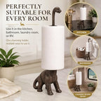 Wallcharmers Rustic Dino Paper Towel Holder & Metal Toilet Paper Stand - Image 7