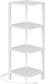 TUTOTAK Corner Shelf, 4-Tier Corner Bookshelf - Image 8