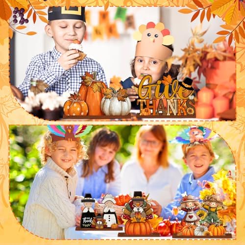 Yousoontic 6 Pcs Fall Thanksgiving Table Decor, Cute, Bright Orange - Image 6