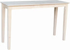 International Concepts Shaker Console Table, 48-Inch Long, Solid Parawood by InternationalConcepts
