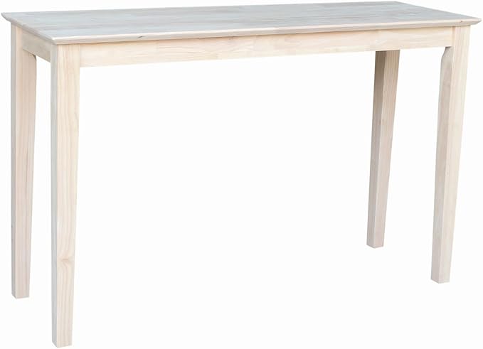 International Concepts Shaker Console Table, 48-Inch Long, Solid Parawood by InternationalConcepts