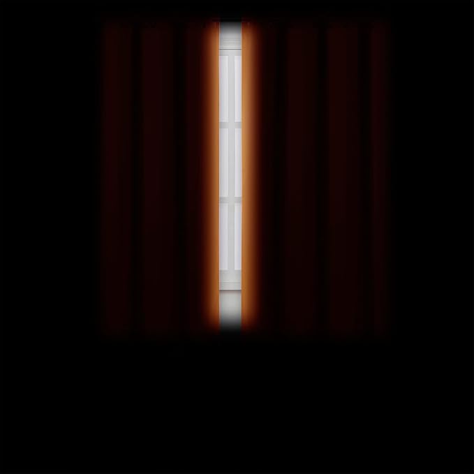 Orange Blackout Curtains/38 x 54 Inch/Set of Two Panels Grommet Living Room - Image 3