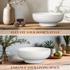 YMXYJM Decorative Resin Bowl, Large Fruit Bowl, White - Image 5