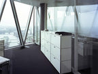 Modern Storage Cabinet White E Versatile Free-Standing Organizer - Image 8