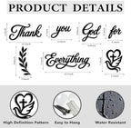 Thank You God for Everything Wall Decor Sign, 7-Piece Set - Image 4