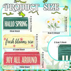 Spring Decoration Wooden Tiered Tray Decor – Rustic Hallo Spring Stacked Block Sign with Daisy Flower Topper – Farmhouse Tabletop Spring Decor for Living Room Shelf Kitchen Coffee Bar Seasonal Home Display - Image 4