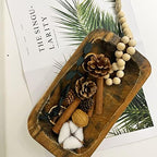 Wooden Dough Bowls Decorative，Rustic Bread Long Bowls Decor Wood Tray, Hand Carved For Table Centerpiece Decor, Home Decor (10 * 6 * 2 inch Brown) - Image 5