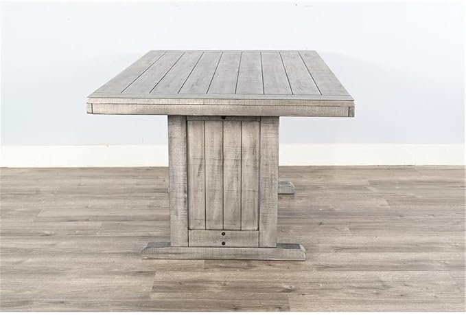 Pemberly Row 4-Pieces Dining Set Wood, Rectangular in Alpine Gray - Image 3