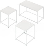 Furinno CAMNUS Coffee Table, Metal Frame Modern Center Table and Side Tables Set - Image 5