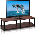 Furinno Just No Tools Dark Cherry Wide Television Stand - Image 4