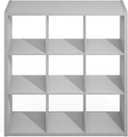 Furinno Simple Cube Storage Organizer, 9-Cube Display Shelf, Open Back Shelving - Image 7
