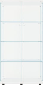 FLYMUHJIA Glass Display Cabinet Kitchen Pantry Storage Cabinet Corner Bar by FLYMUHJIA
