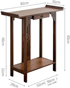 Japanese Style Console Table, Bamboo Accent Table - Image 2