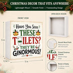Christmas Bathroom Decor Funny Christmas Vacation Wood Box Sign - Image 4