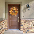 Ghrdopy 24 Inch Fall Wreath Front Door, Artificial Daisy Decor - Image 6