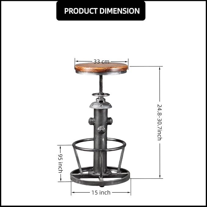 Industrial Modern 3-Piece Bar Table Set - Image 2
